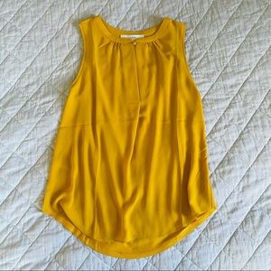 NWT LOFT Mustard Yellow Blouse